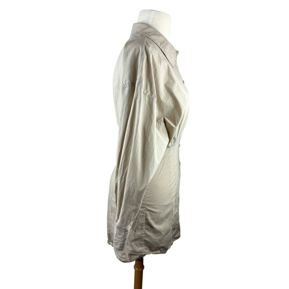 L'Academie x Revolve The Ismene Mini Button Shirt Dress Khaki Tan Size XS Chic - Picture 10 of 16